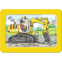 RAVENSBURGER Moje prvé puzzle Stavebné stroje 3x6 dielikov