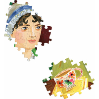 EEBOO Štvorcové puzzle Čitateľský klub Jane Austen 1000 dielikov