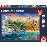 SCHMIDT Puzzle Kráľovstvo zvierat 1000 dielikov