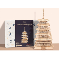 ROBOTIME Rolife 3D drevené puzzle Päťposchodová pagoda 275 dielikov