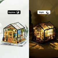 ROBOTIME Rolife DYI House: Katkin kvetinový skleník s LED osvetlením