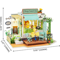 ROBOTIME Rolife DYI House: Kaviareň Flowery Sweets & Teas s LED osvetlením