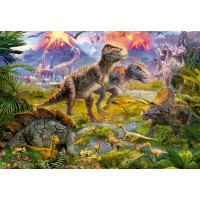 EDUCA Puzzle Stretnutie dinosaurov 500 dielikov