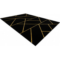 Kusový koberec Emerald geometric 1012 black and gold