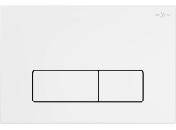 Ovládacie tlačidlo splachovadla SLIM - biele matné - dvojčinné - plastové - typ 13, 601320