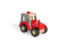 Bigjigs Toys Traktor červený