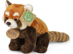 Rappa Plyšová panda červená 18 cm ECO-FRIENDLY