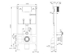 WC modul pre závesné WC