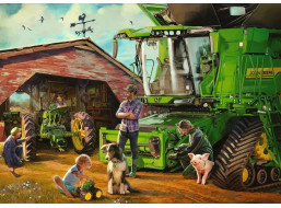 RAVENSBURGER Puzzle John Deer vtedy a teraz 1000 dielikov