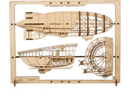 UGEARS 3D puzzle Zeppelin 2,5D 49 dielikov