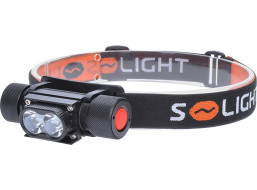 Solight LED čelové nabíjacie svietidlo, 650lm, Li-Ion