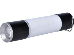 Solight LED nabíjacie ručné svietidlo s kampingovou lucernou, 250lm, power bank, Li-Ion