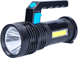 Solight LED nabíjacie svietidlo s rukoväťou a bočným svetlom, 150+100lm, Li-Ion