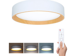 Solight LED osvetlenie s diaľkovým ovládačom Larios White, 48W, 3360lm, 39cm, zmena chromatickosti, stmievateľné