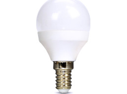 Solight LED žiarovka, miniglobe, 4W, E14, 3000K, 340lm, biele prevedenie