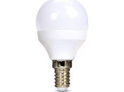 Solight LED žiarovka, miniglobe, 8W, E14, 3000K, 720lm, biele prevedenie