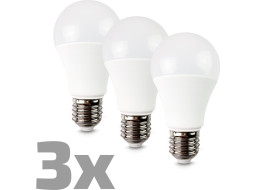 Solight LED žiarovka 3-pack, klasický tvar, 10W, E27, 3000K, 270 °, 900lm, 3ks v balení