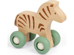 Bigjigs Toys Zvieratko na kolieskach Safari Zebra