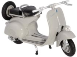 WELLY Kovový skúter Vespa 125CC (1963) sivý