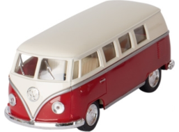 KINSMART Volkswagen Bus klasik KT5060 (1962) na spätné natiahnutie - červený