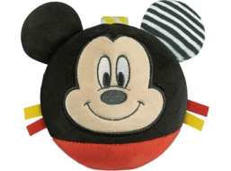 CLEMENTONI BABY Plyšová loptička Mickey Mouse s hrkálkou