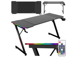 Herný stôl SHADOW GAMER 2.0 140 cm LED RGB