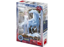 Dino Puzzle Frozen II s ľadovým koňom 100 dielikov