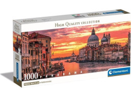 CLEMENTONI Panoramatické puzzle Kanál Grande Benátky 1000 dielikov