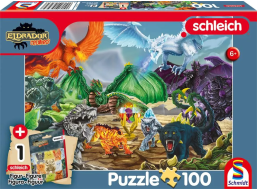 SCHMIDT Puzzle Eldrador: Bitka o super kryštál 100 dielikov + figúrka Schleich