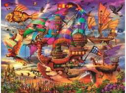 RAVENSBURGER Puzzle Mystická lietajúca loď 1500 dielikov