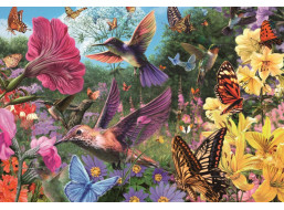 RAVENSBURGER Puzzle Svet kolibríkov a motýľov 200 dielikov