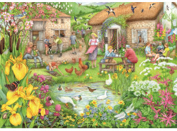 RAVENSBURGER Puzzle Farmárska kaviareň v údolí 1000 dielikov