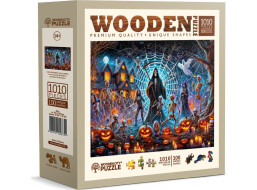 WOODEN CITY Drevené puzzle Halloweensky Pán smrti 1010 dielikov