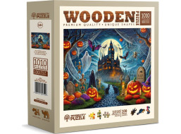 WOODEN CITY Drevené puzzle Halloweensky hrad 1010 dielikov