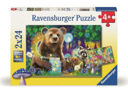 RAVENSBURGER Puzzle Kamaráti z kúzelného lesa 2x24 dielikov