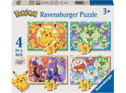 RAVENSBURGER Puzzle Pokémoni 4v1 (12, 16, 20, 24 dielikov)