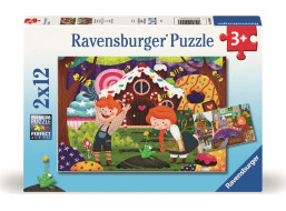 RAVENSBURGER Puzzle Kúzelný svet rozprávok 2x12 dielikov