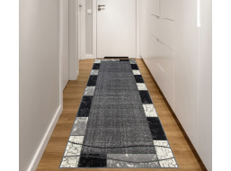 Behúň TAPIS Tiles - tmavo šedý