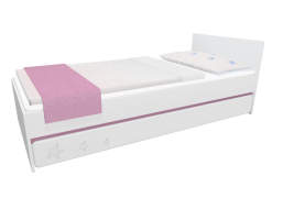 Detská posteľ so zásuvkou - STARS 200x90 cm - ružová