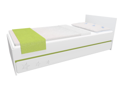 Detská posteľ so zásuvkou - STARS 200x90 cm - zelená