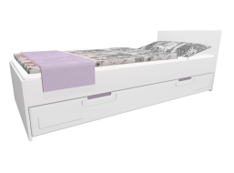 Detská posteľ so zásuvkou - BOSTON 200x90 cm - fialová