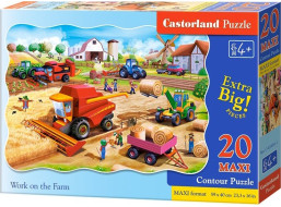 CASTORLAND Puzzle Práca na farme MAXI 20 dielikov