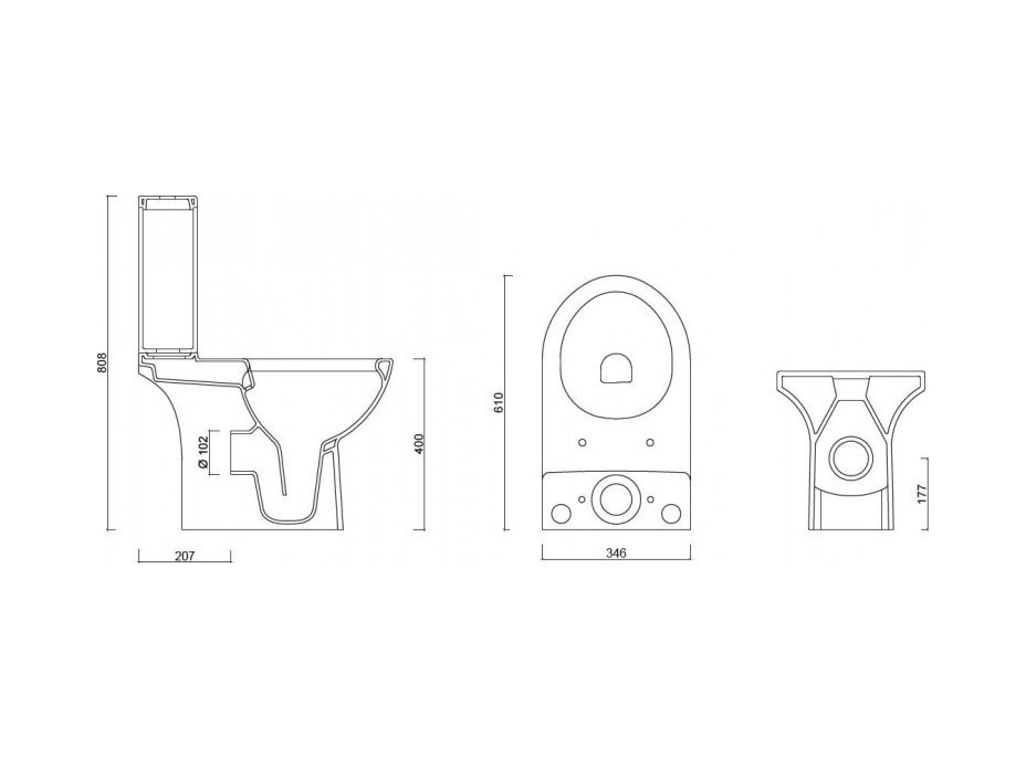 WC sedátko TRIA SLIM soft-close, oválne