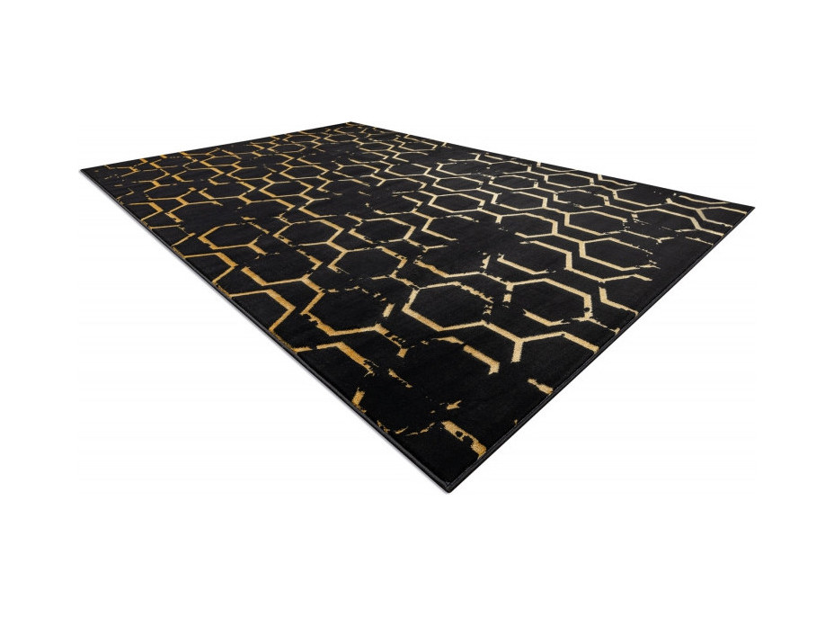 Kusový koberec Gloss 407C 86 glamour black/gold