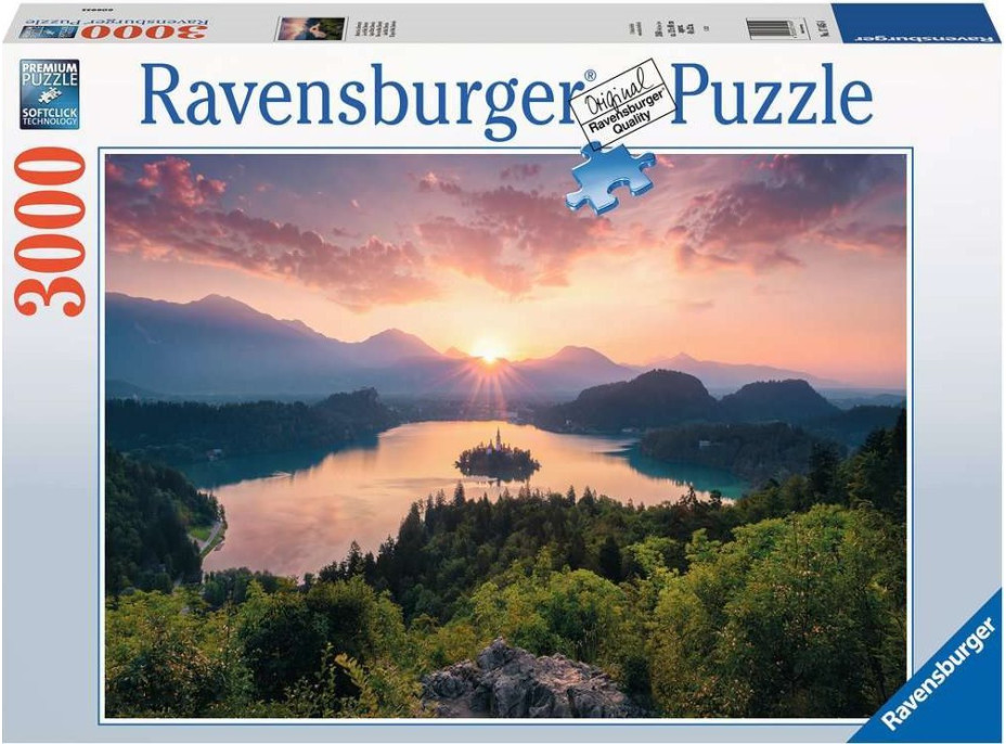 RAVENSBURGER Puzzle Bledské jazero, Slovinsko 3000 dielikov