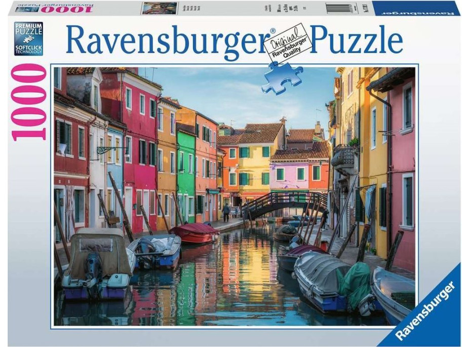 RAVENSBURGER Puzzle Burano, Taliansko 1000 dielikov