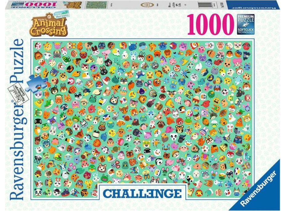 RAVENSBURGER Puzzle Challenge: Animal Crossing 1000 dielikov