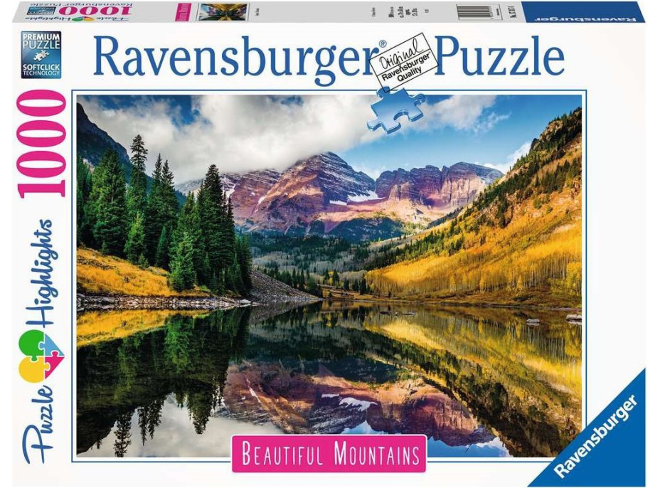 RAVENSBURGER Puzzle Dych vyrážajúce hory: Aspen, Colorado 1000 dielikov