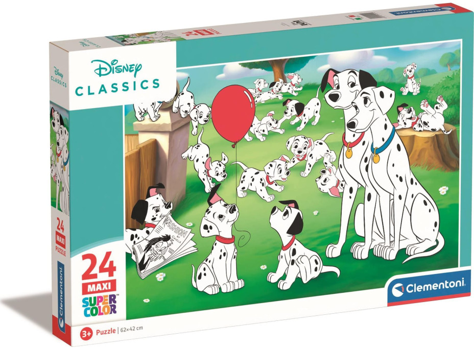 CLEMENTONI Puzzle Disney: 101 Dalmatíncov MAXI 24 dielikov