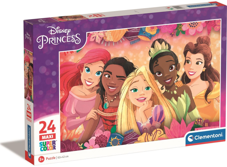 CLEMENTONI Puzzle Disney princeznej MAXI 24 dielikov